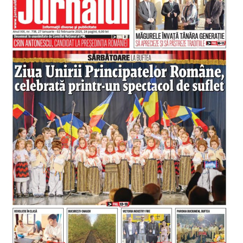 A apărut numărul 738 al Jurnalului de Ilfov